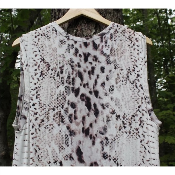 Haute Hippie V-Neck Maxi Dress- Snake Print - Picture 3 of 8